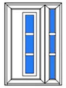 Dvokrilna Vrata TIN 07